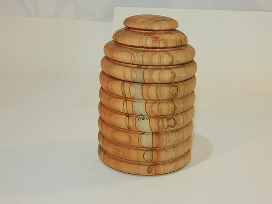 Maple Bowl with Lid, Handmade Lathe Turned Box, Artisan Crafted