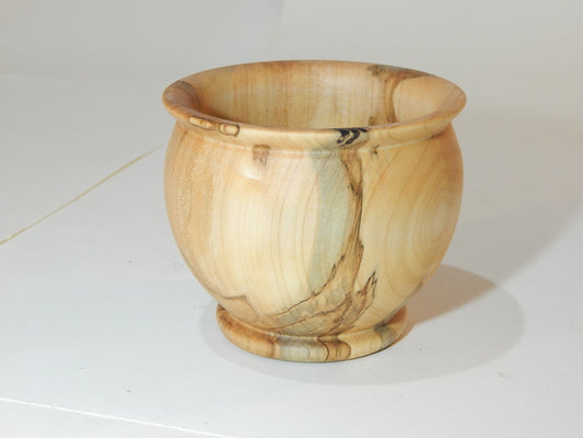 Maple Bowl, Handmade Lathe Turned Box, Artisan Crafted