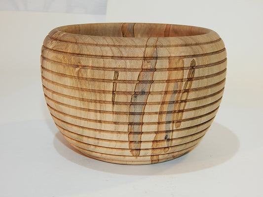 Maple Bowl, Handmade Lathe Turned Box, Artisan Crafted
