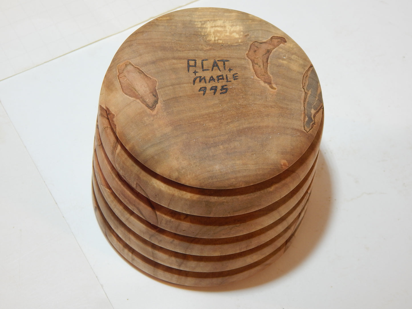 Maple Bowl, Handmade Lathe Turned Box, Artisan Crafted