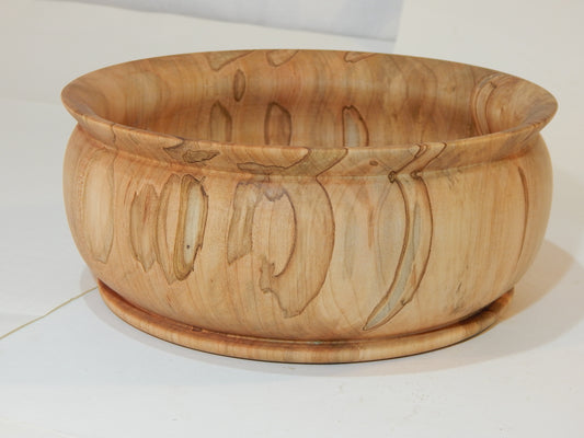 Maple Bowl, Handmade Lathe Turned Box, Artisan Crafted