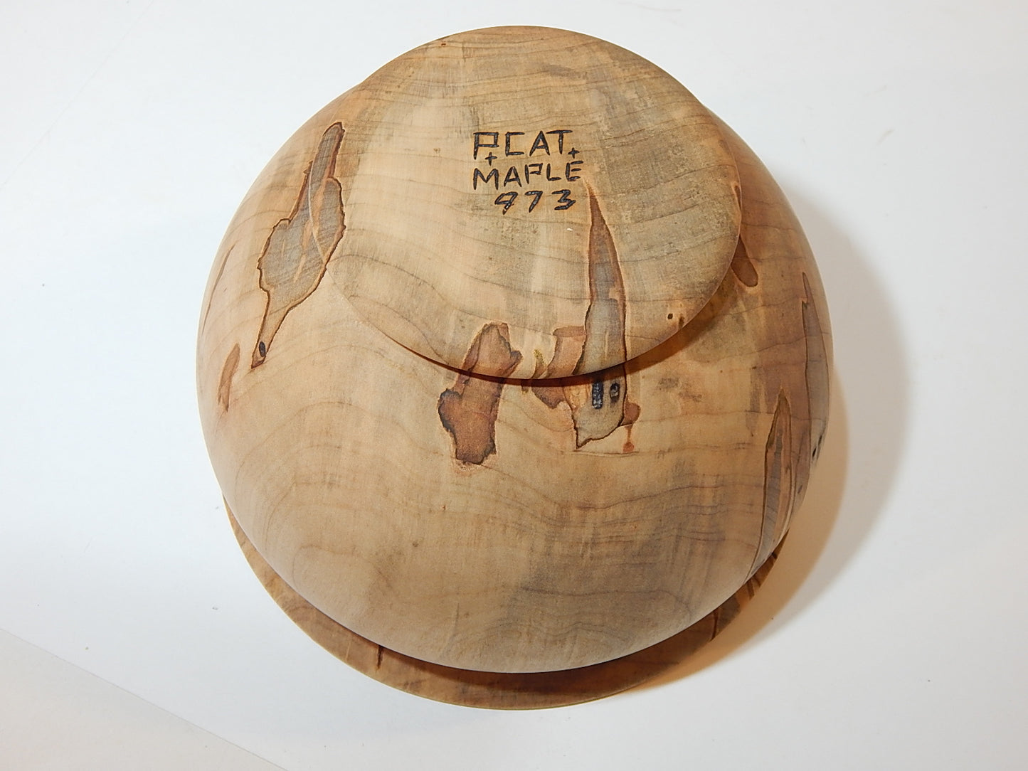 Maple Bowl, Handmade Lathe Turned Box, Artisan Crafted