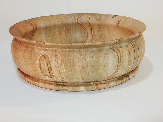 Maple Bowl, Handmade Lathe Turned Box, Artisan Crafted
