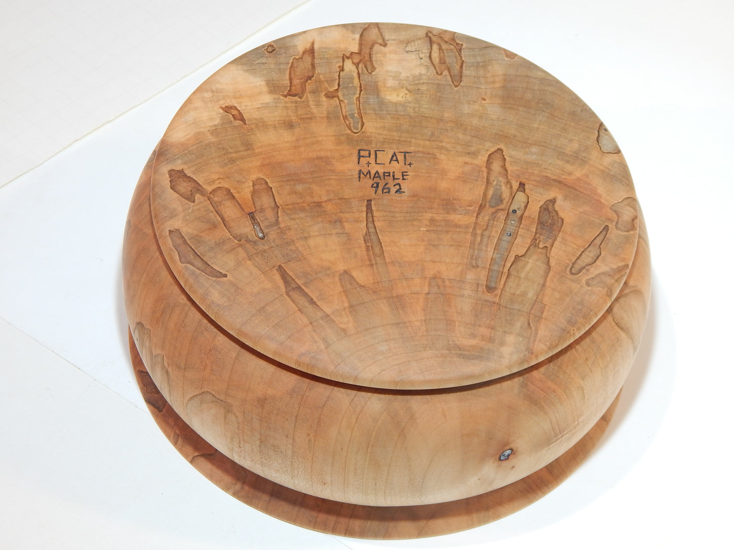 Maple Bowl, Handmade Lathe Turned Box, Artisan Crafted