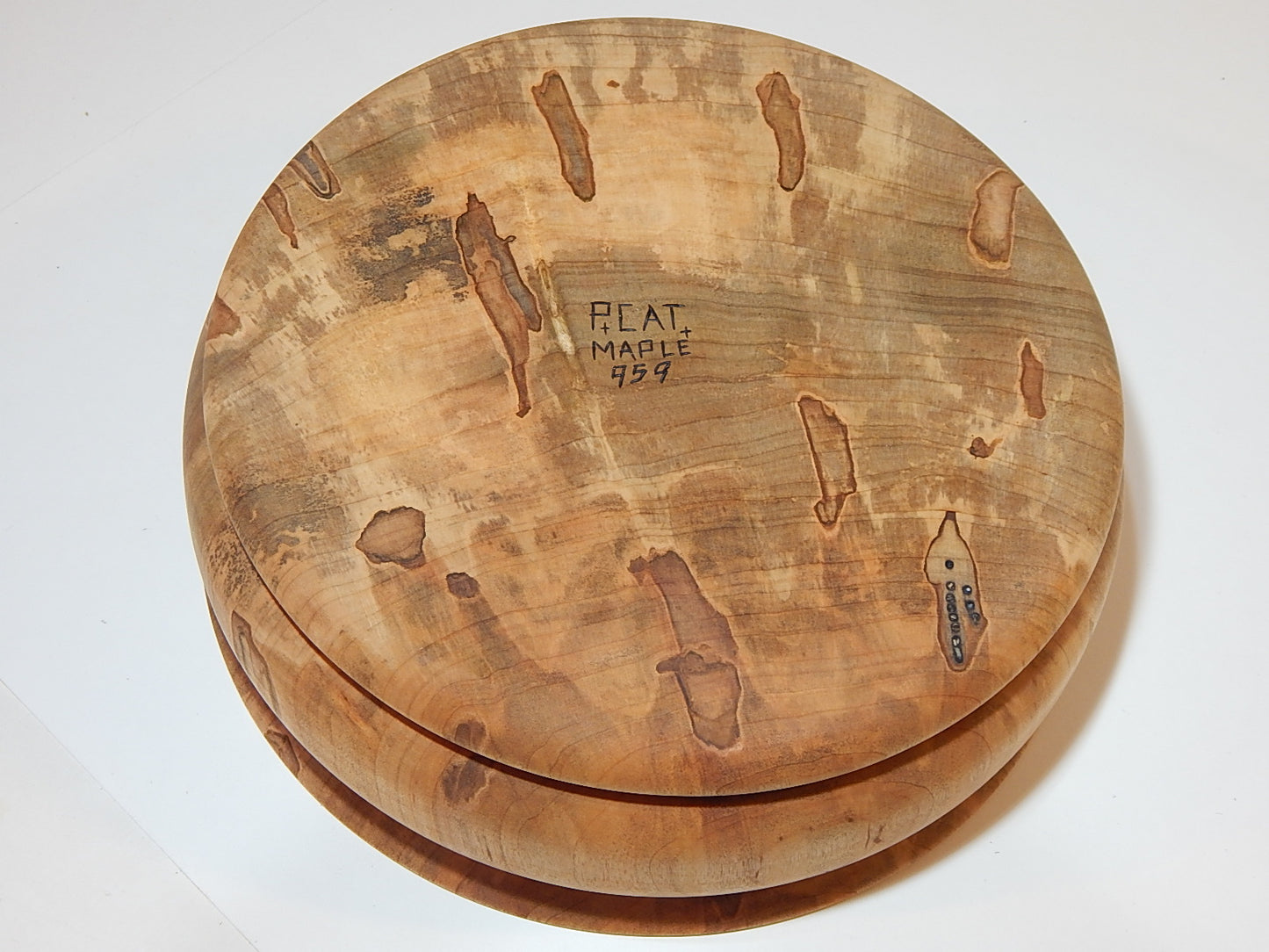 Maple Bowl, Handmade Lathe Turned Box, Artisan Crafted