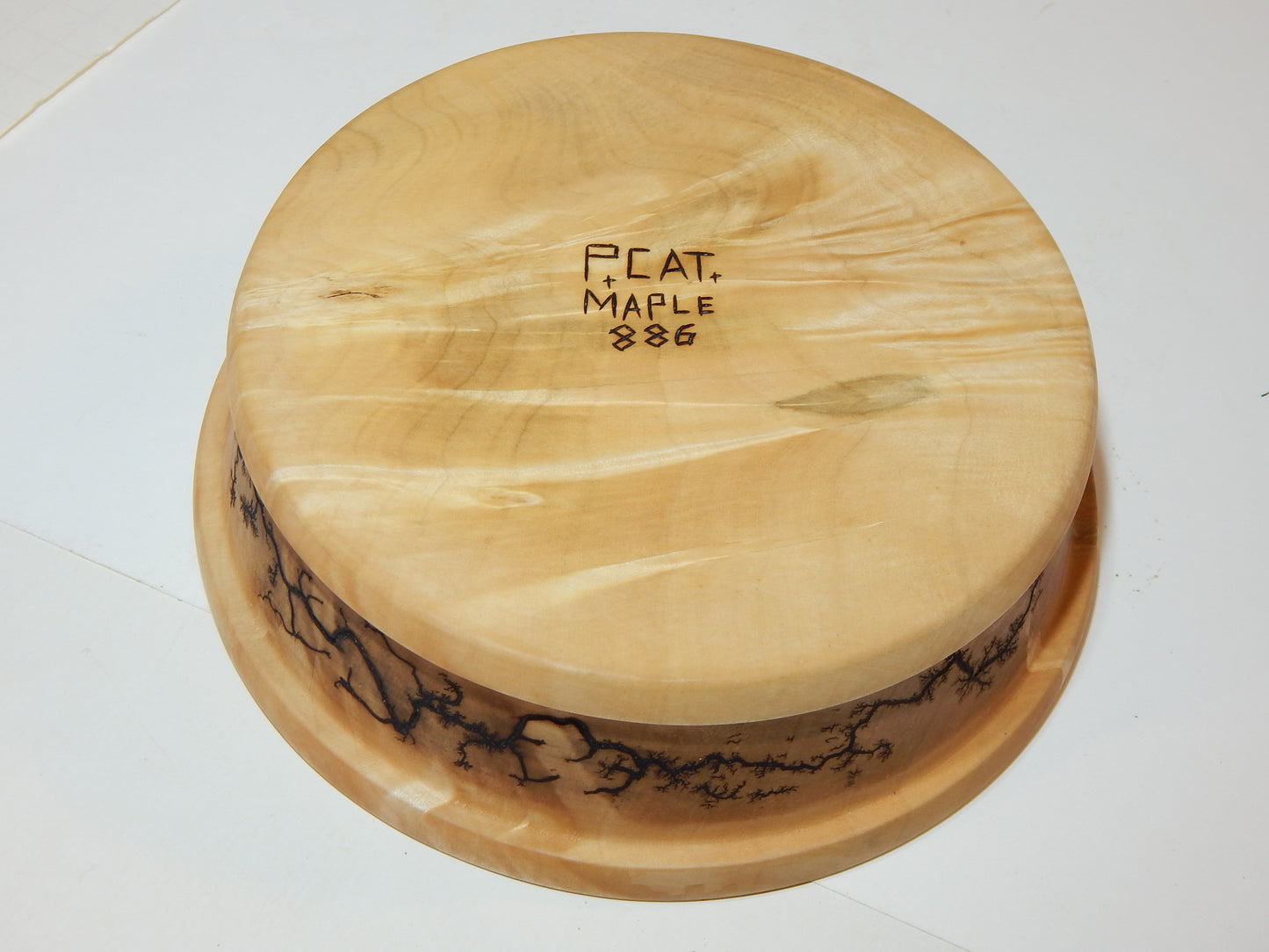 Maple Bowl, Handmade Lathe Turned Box, Artisan Crafted