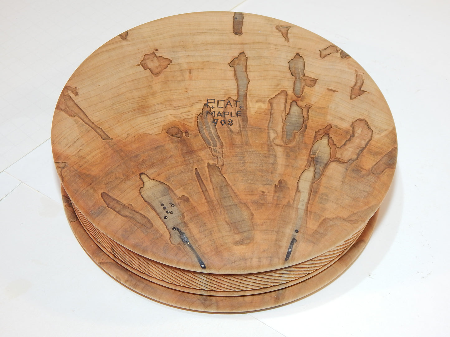 Maple Bowl, Handmade Lathe Turned Box, Artisan Crafted
