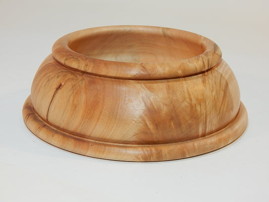 Maple Bowl, Handmade Lathe Turned Box, Artisan Crafted