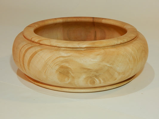 Maple Bowl, Handmade Lathe Turned Box, Artisan Crafted
