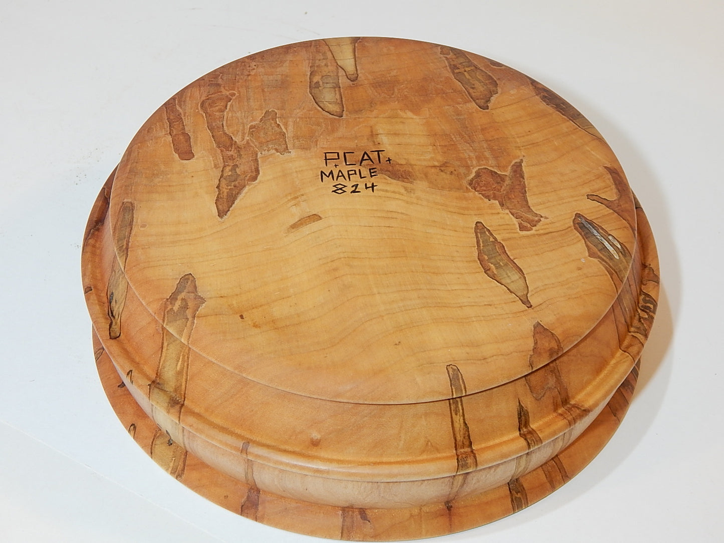 Maple Bowl, Handmade Lathe Turned Box, Artisan Crafted