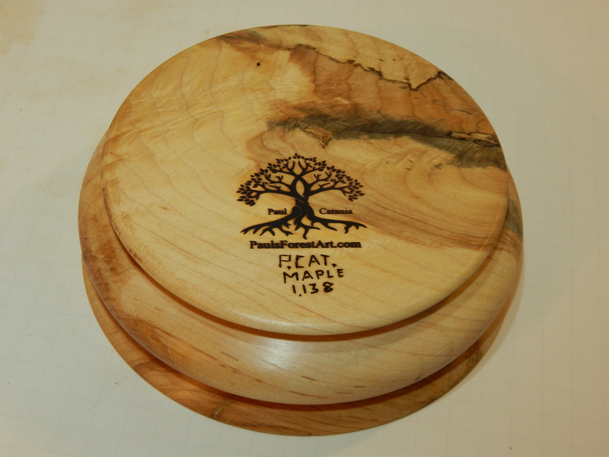 Maple Bowl, Handmade Lathe Turned, Artisan Crafted