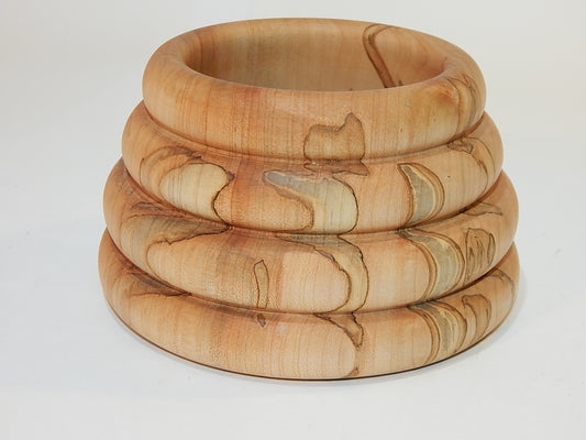 Maple Bowl, Handmade Lathe Turned Box, Artisan Crafted