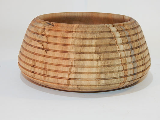 Maple Bowl, Handmade Lathe Turned Box, Artisan Crafted