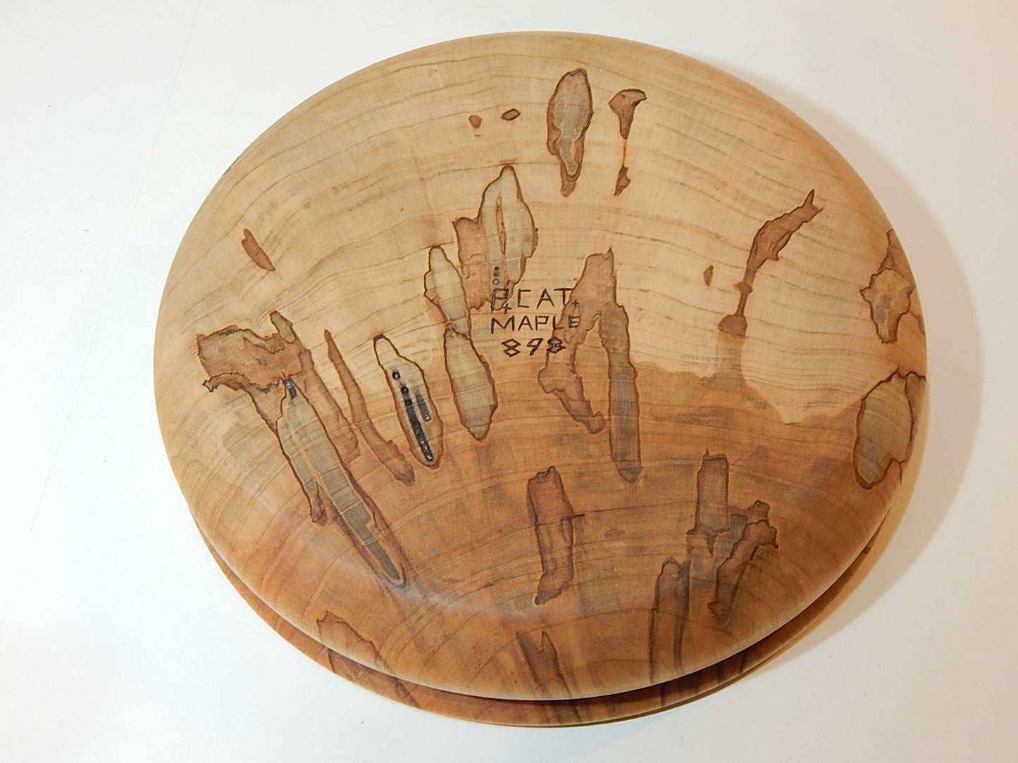 Maple Bowl, Handmade Lathe Turned Box, Artisan Crafted