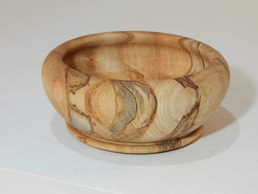 Maple Bowl, Handmade Lathe Turned Box, Artisan Crafted