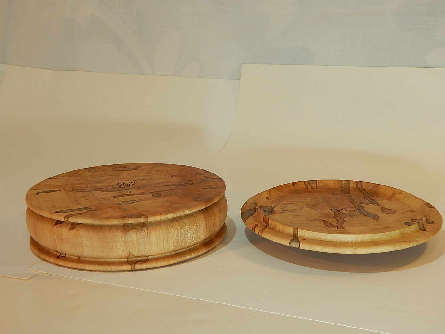 Maple Bowl with Lid, Handmade Lathe Turned Box, Artisan Crafted