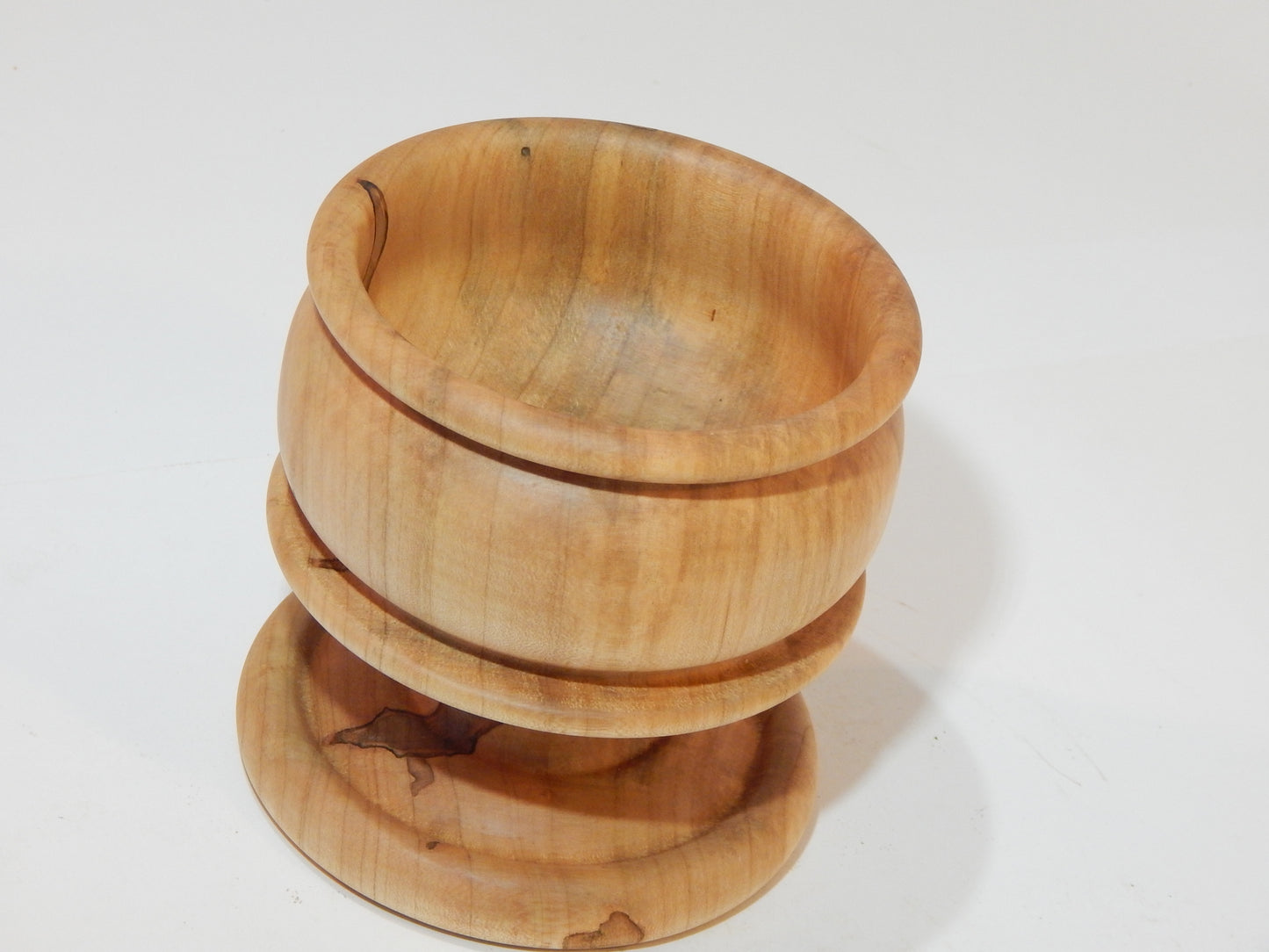 Maple Bowl, Handmade Lathe Turned Box, Artisan Crafted