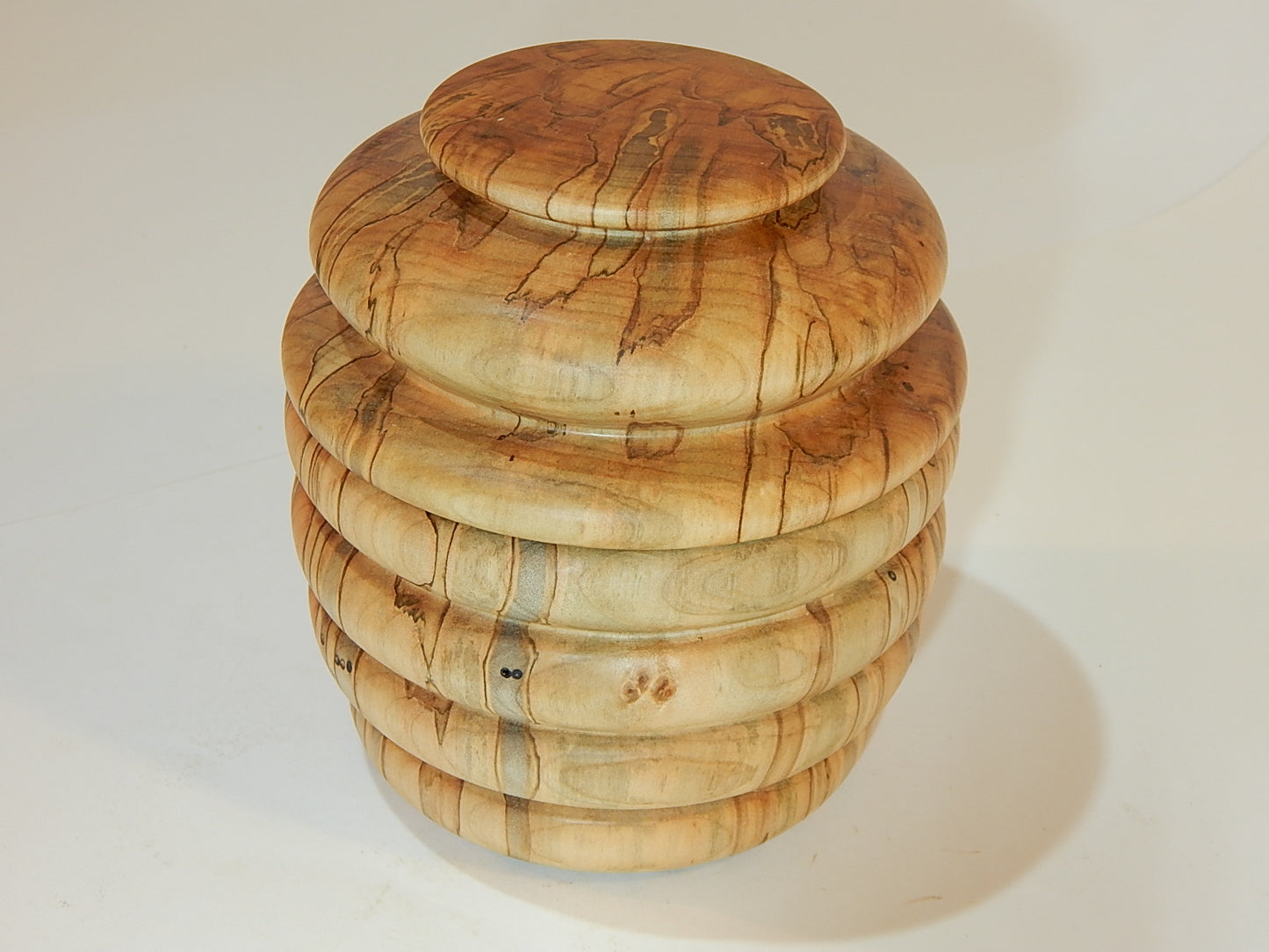 Maple Bowl with Lid, Handmade Lathe Turned Box, Artisan Crafted