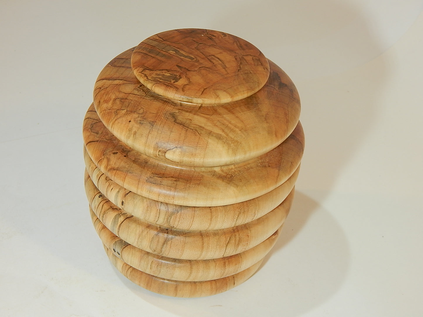 Maple Bowl with Lid, Handmade Lathe Turned Box, Artisan Crafted