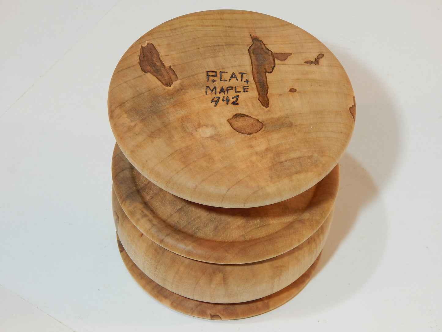 Maple Bowl, Handmade Lathe Turned Box, Artisan Crafted