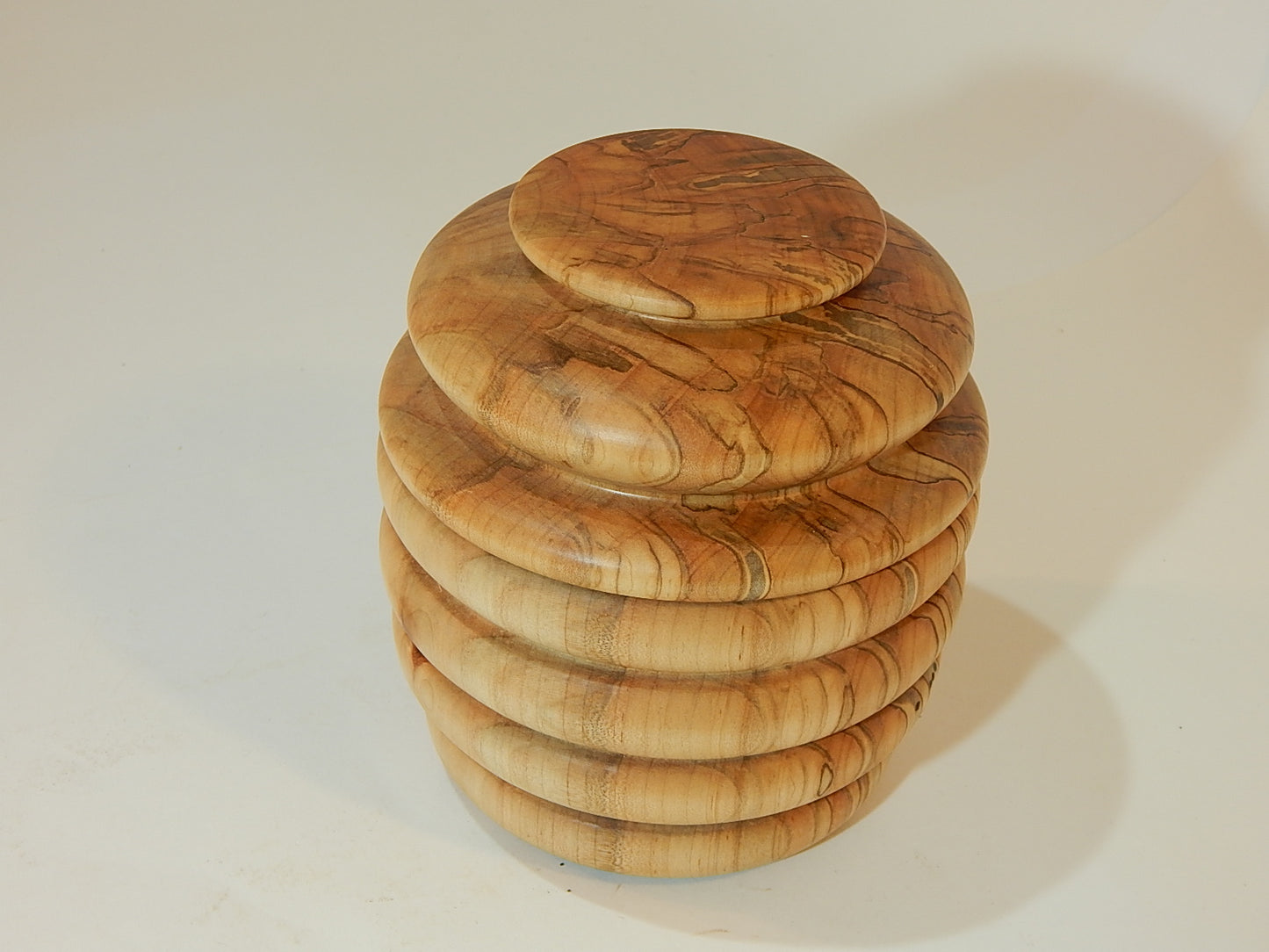 Maple Bowl with Lid, Handmade Lathe Turned Box, Artisan Crafted