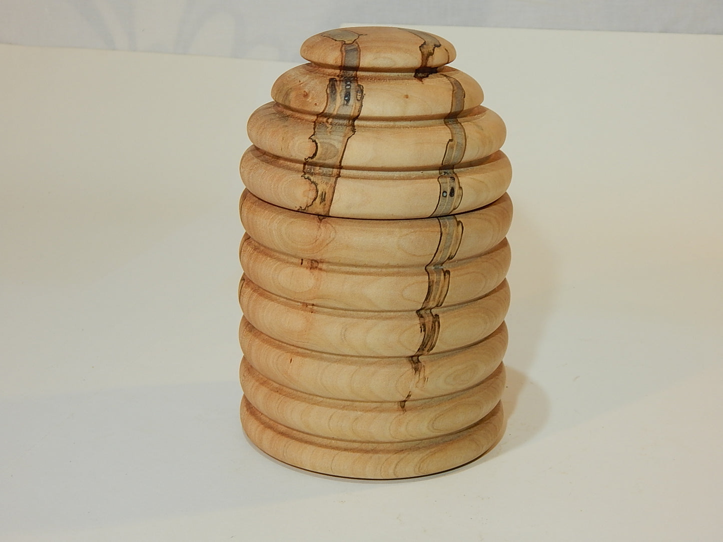 Maple Bowl with Lid, Handmade Lathe Turned Box, Artisan Crafted