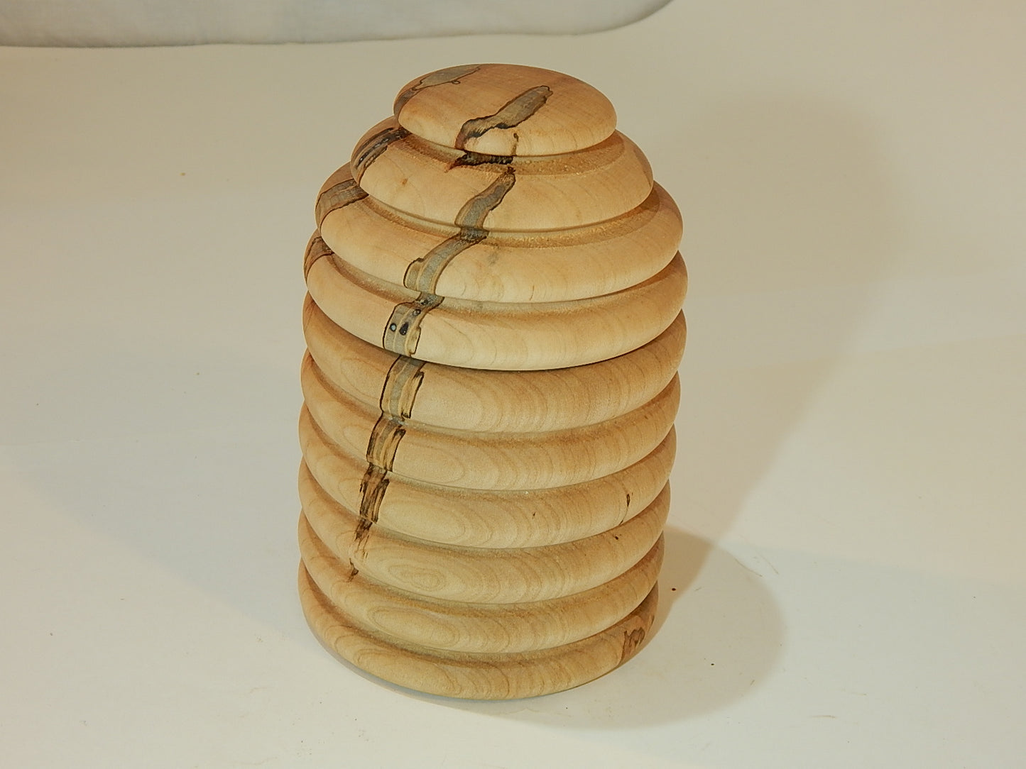 Maple Bowl with Lid, Handmade Lathe Turned Box, Artisan Crafted