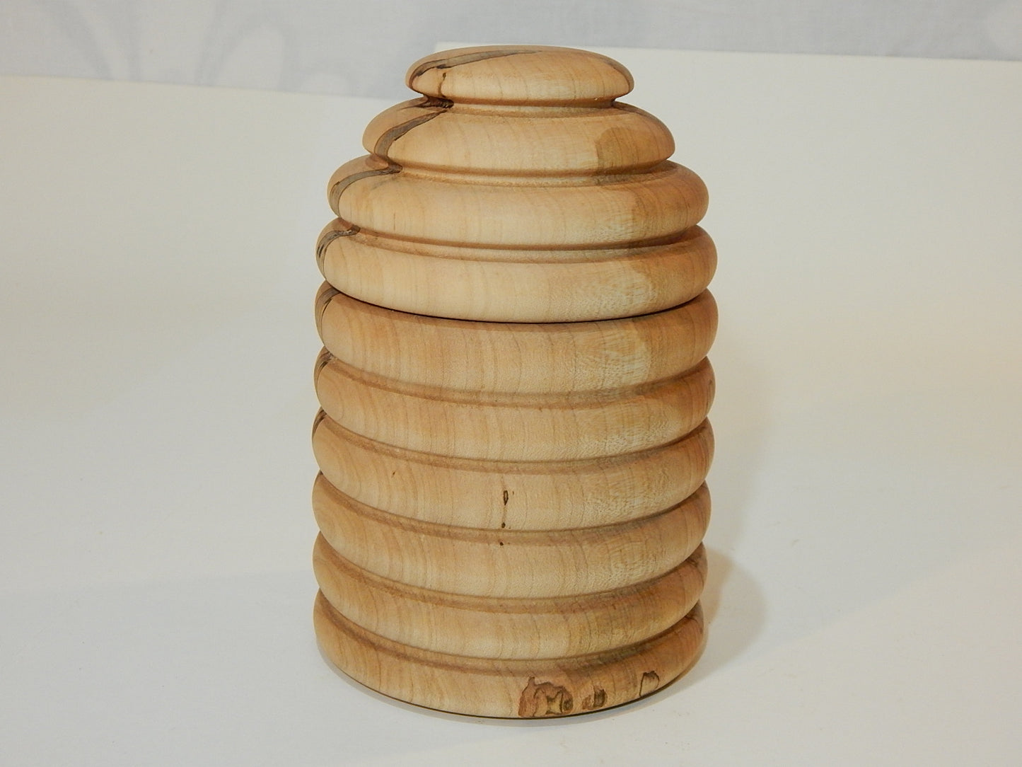 Maple Bowl with Lid, Handmade Lathe Turned Box, Artisan Crafted