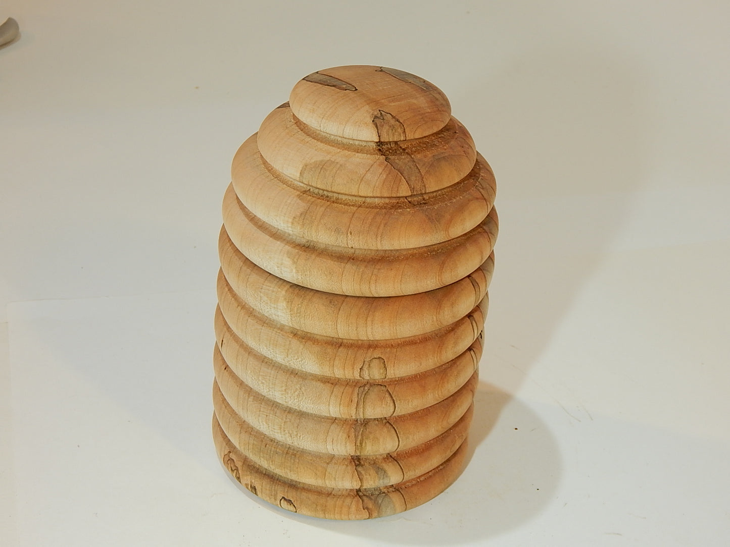 Maple Bowl with Lid, Handmade Lathe Turned Box, Artisan Crafted