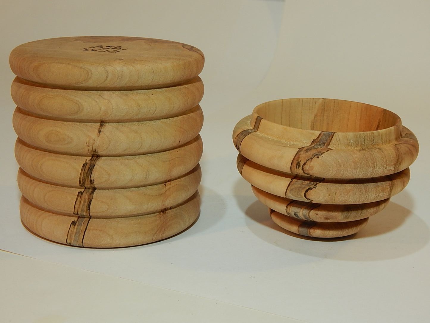 Maple Bowl with Lid, Handmade Lathe Turned Box, Artisan Crafted