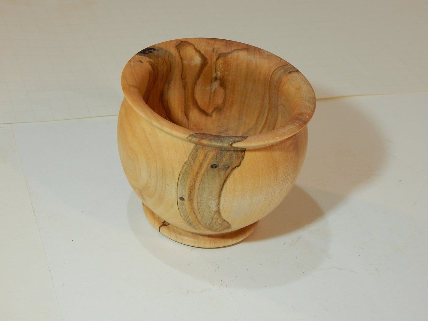 Maple Bowl, Handmade Lathe Turned Box, Artisan Crafted