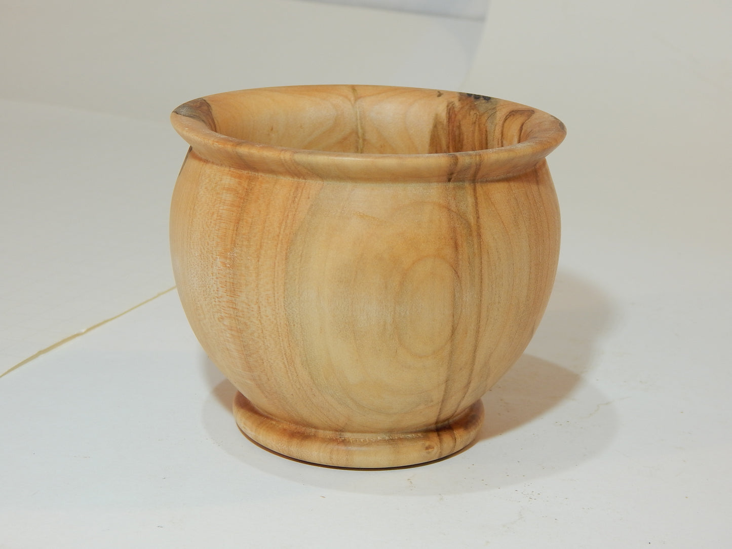 Maple Bowl, Handmade Lathe Turned Box, Artisan Crafted