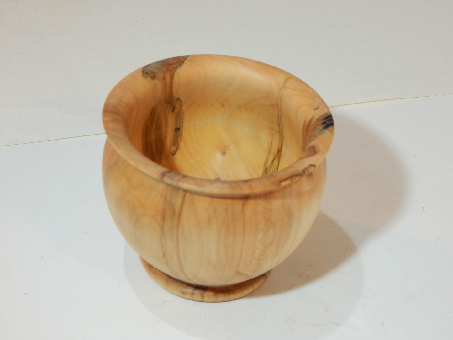 Maple Bowl, Handmade Lathe Turned Box, Artisan Crafted
