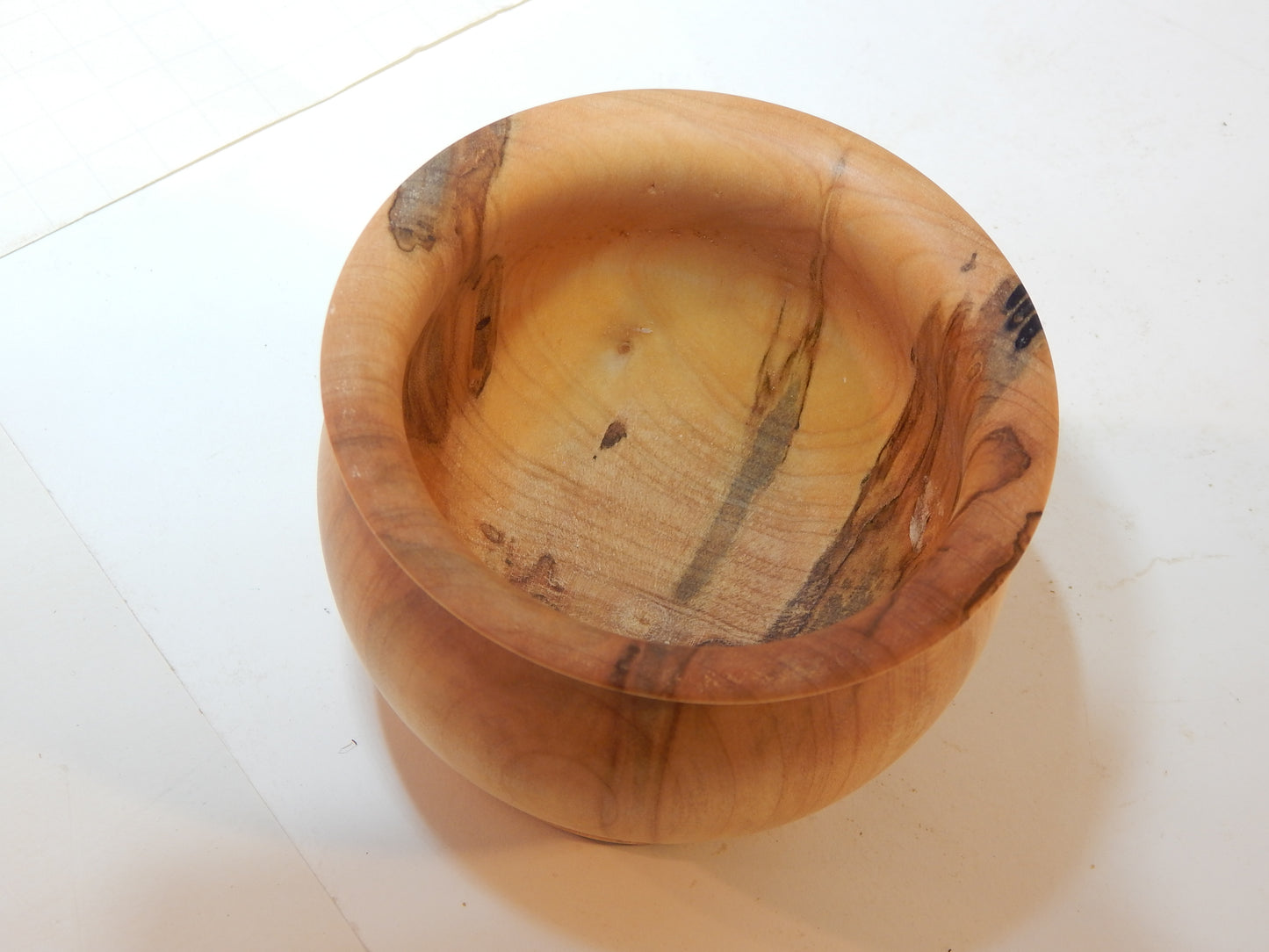 Maple Bowl, Handmade Lathe Turned Box, Artisan Crafted