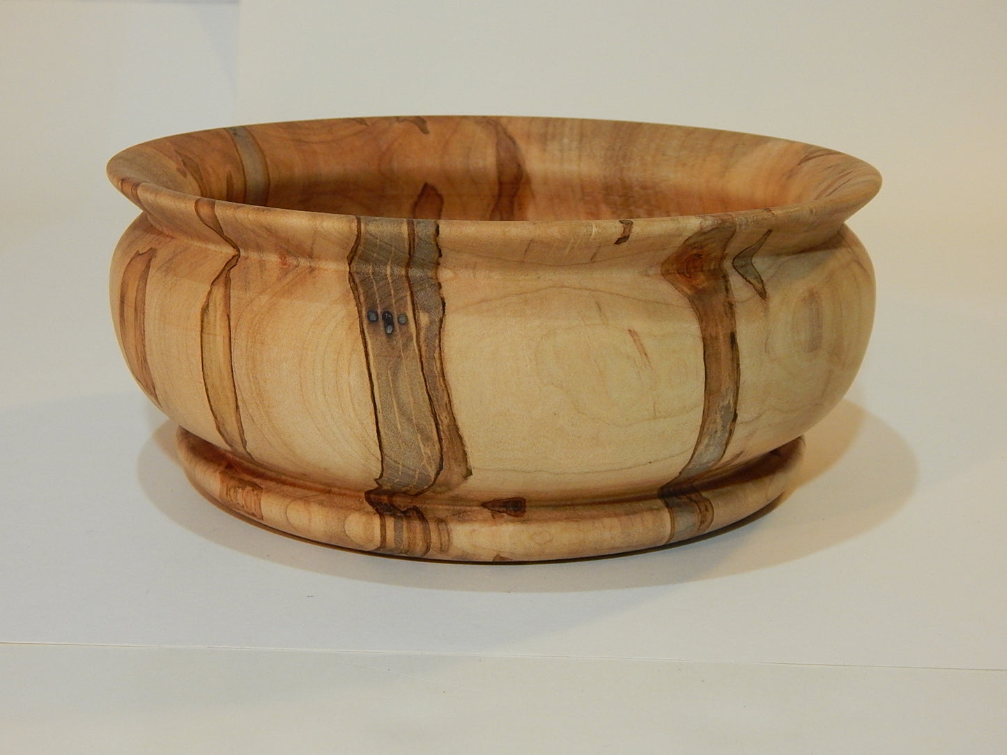Maple Bowl, Handmade Lathe Turned Box, Artisan Crafted