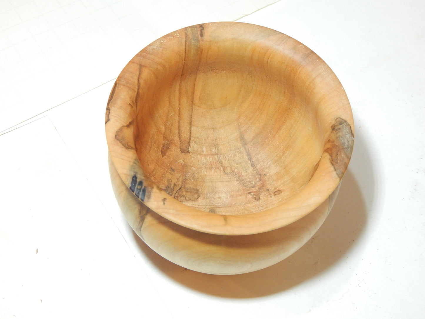 Maple Bowl, Handmade Lathe Turned Box, Artisan Crafted