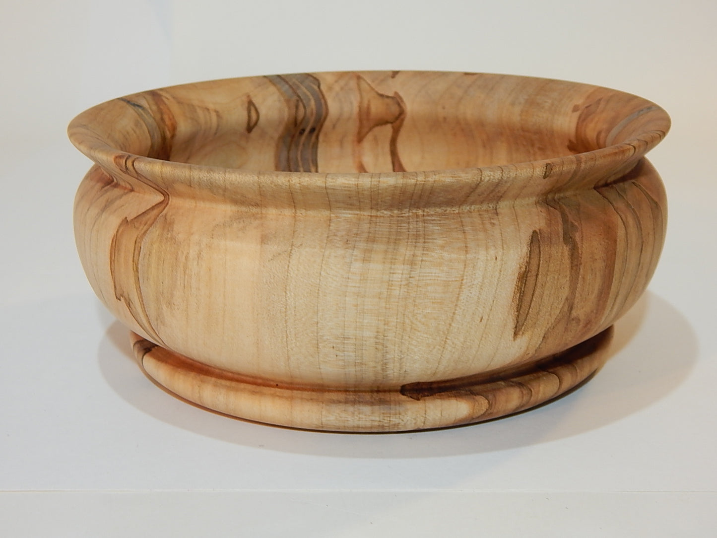 Maple Bowl, Handmade Lathe Turned Box, Artisan Crafted