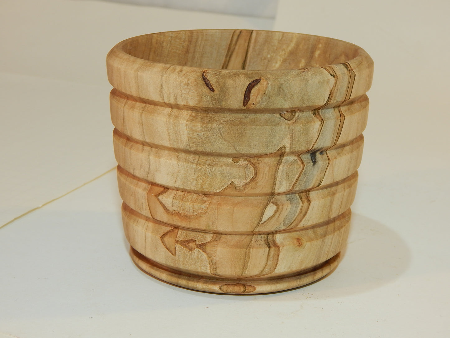 Maple Bowl, Handmade Lathe Turned Box, Artisan Crafted