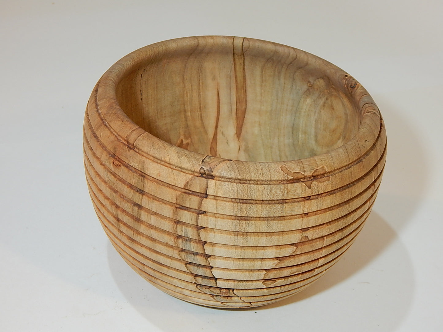 Maple Bowl, Handmade Lathe Turned Box, Artisan Crafted