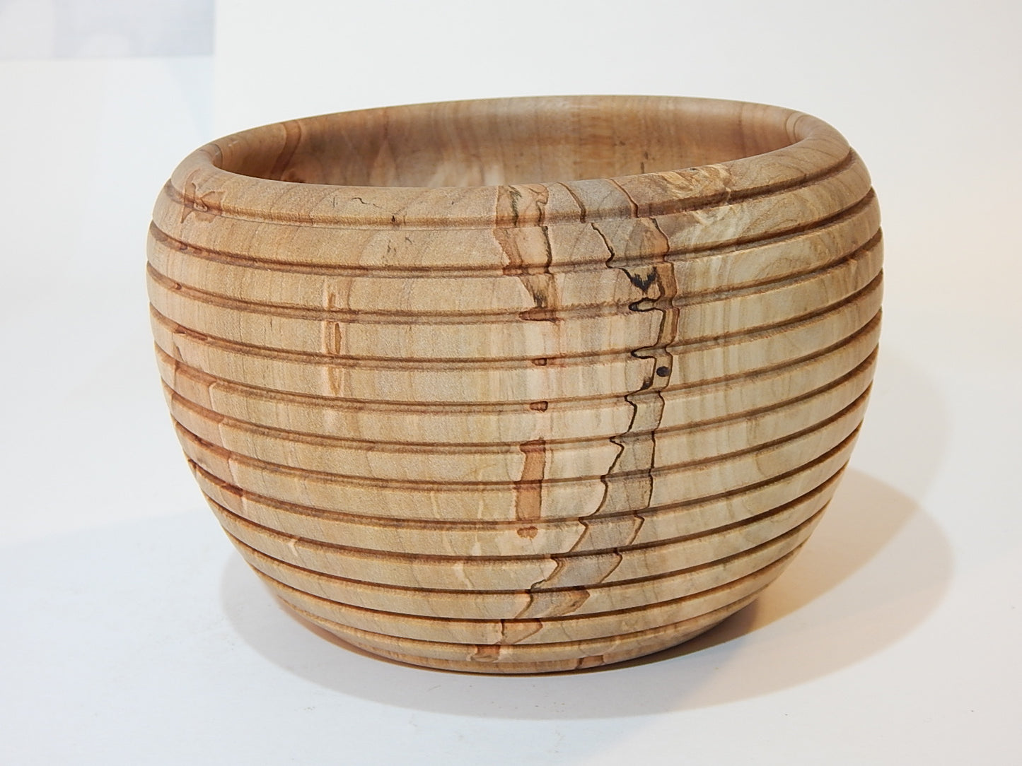 Maple Bowl, Handmade Lathe Turned Box, Artisan Crafted