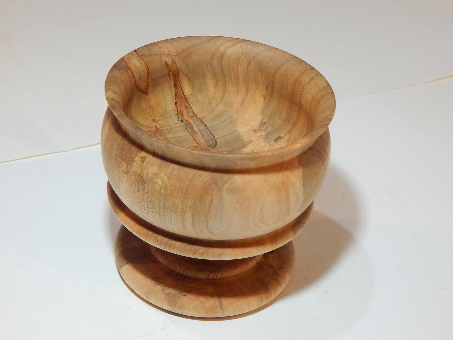 Maple Bowl, Handmade Lathe Turned Box, Artisan Crafted