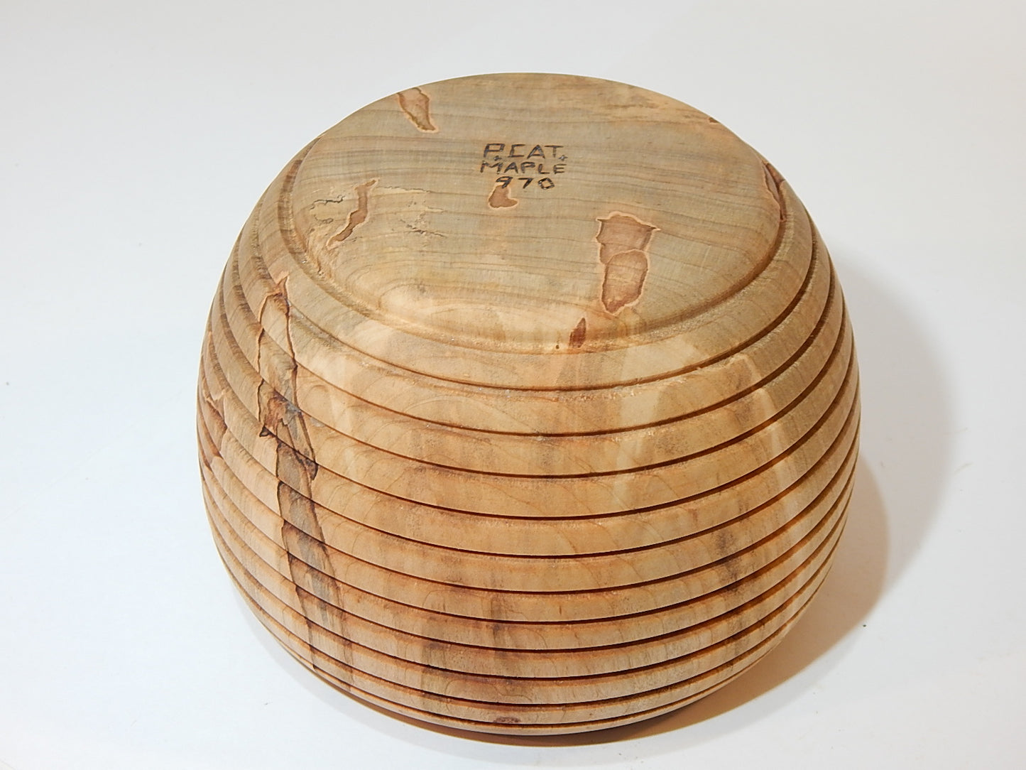 Maple Bowl, Handmade Lathe Turned Box, Artisan Crafted