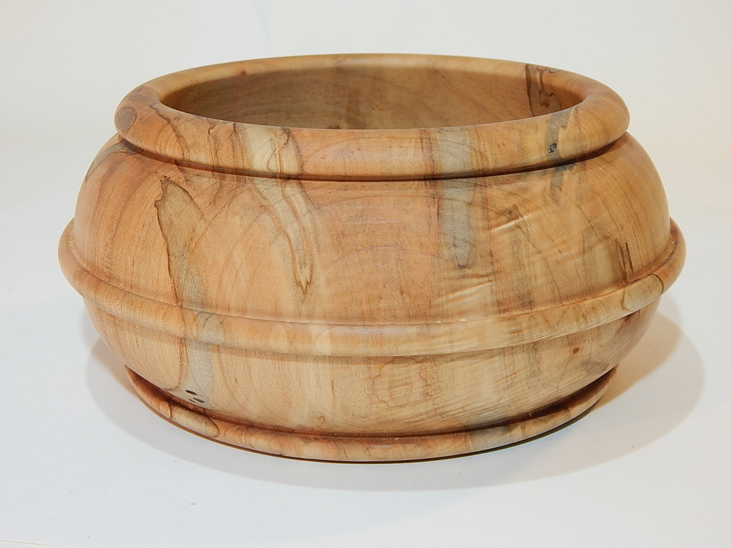 Maple Bowl, Handmade Lathe Turned Box, Artisan Crafted