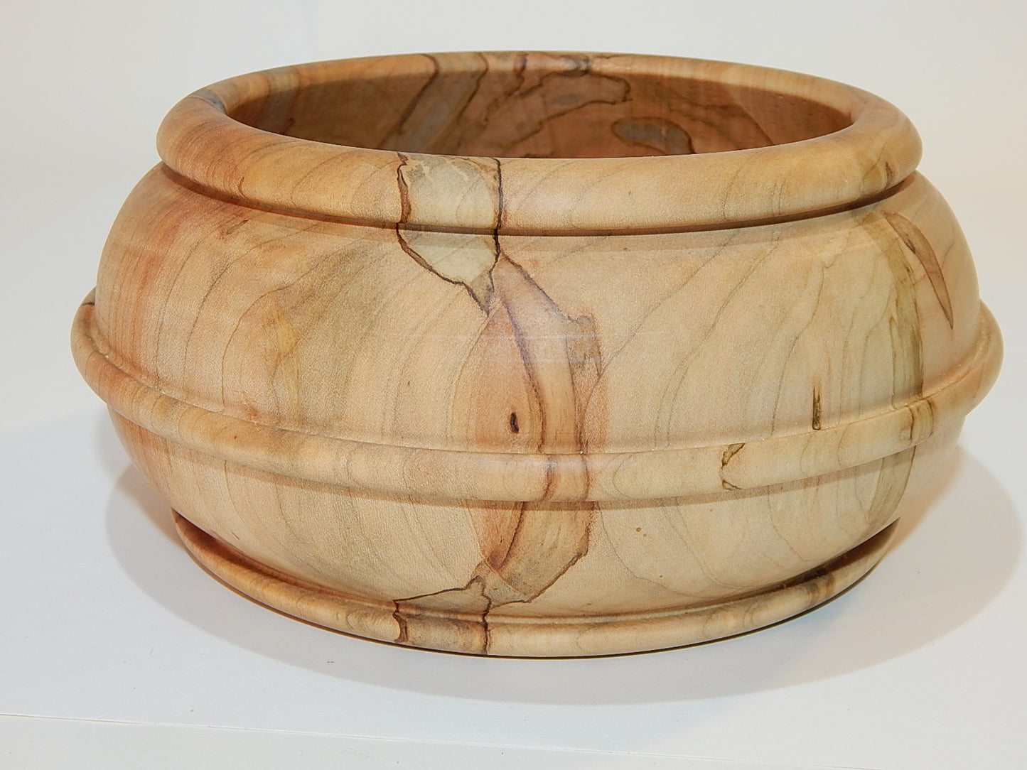 Maple Bowl, Handmade Lathe Turned Box, Artisan Crafted