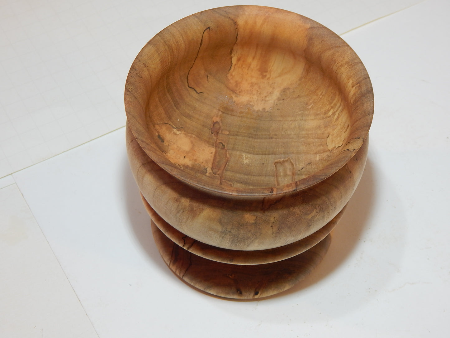 Maple Bowl, Handmade Lathe Turned Box, Artisan Crafted