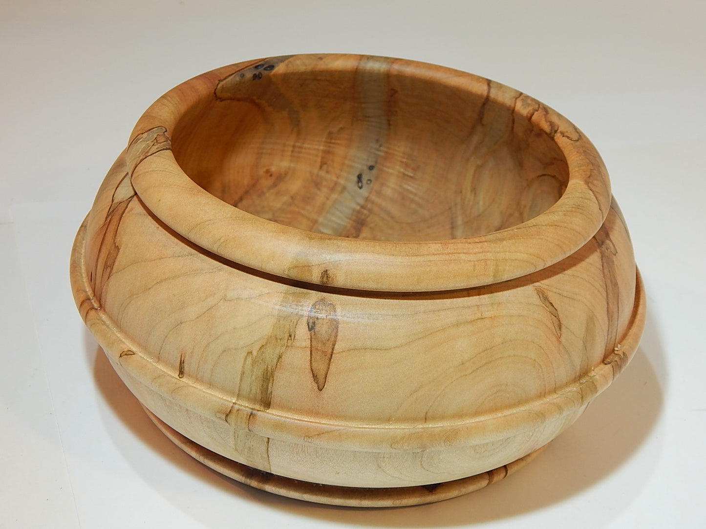 Maple Bowl, Handmade Lathe Turned Box, Artisan Crafted