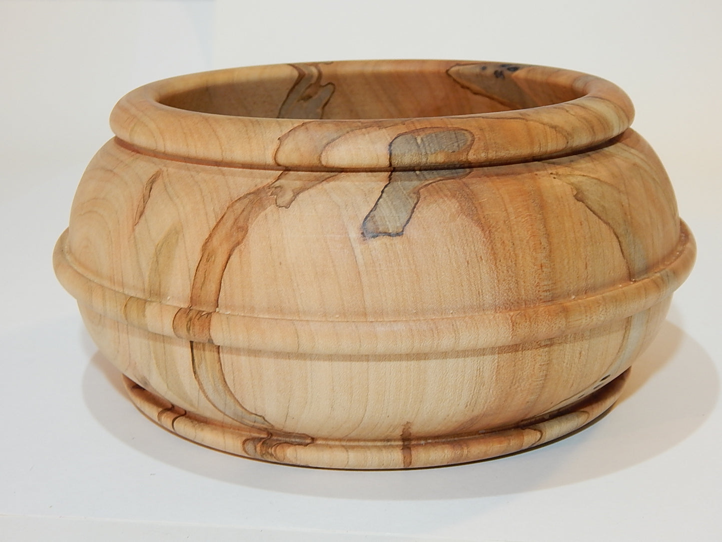 Maple Bowl, Handmade Lathe Turned Box, Artisan Crafted