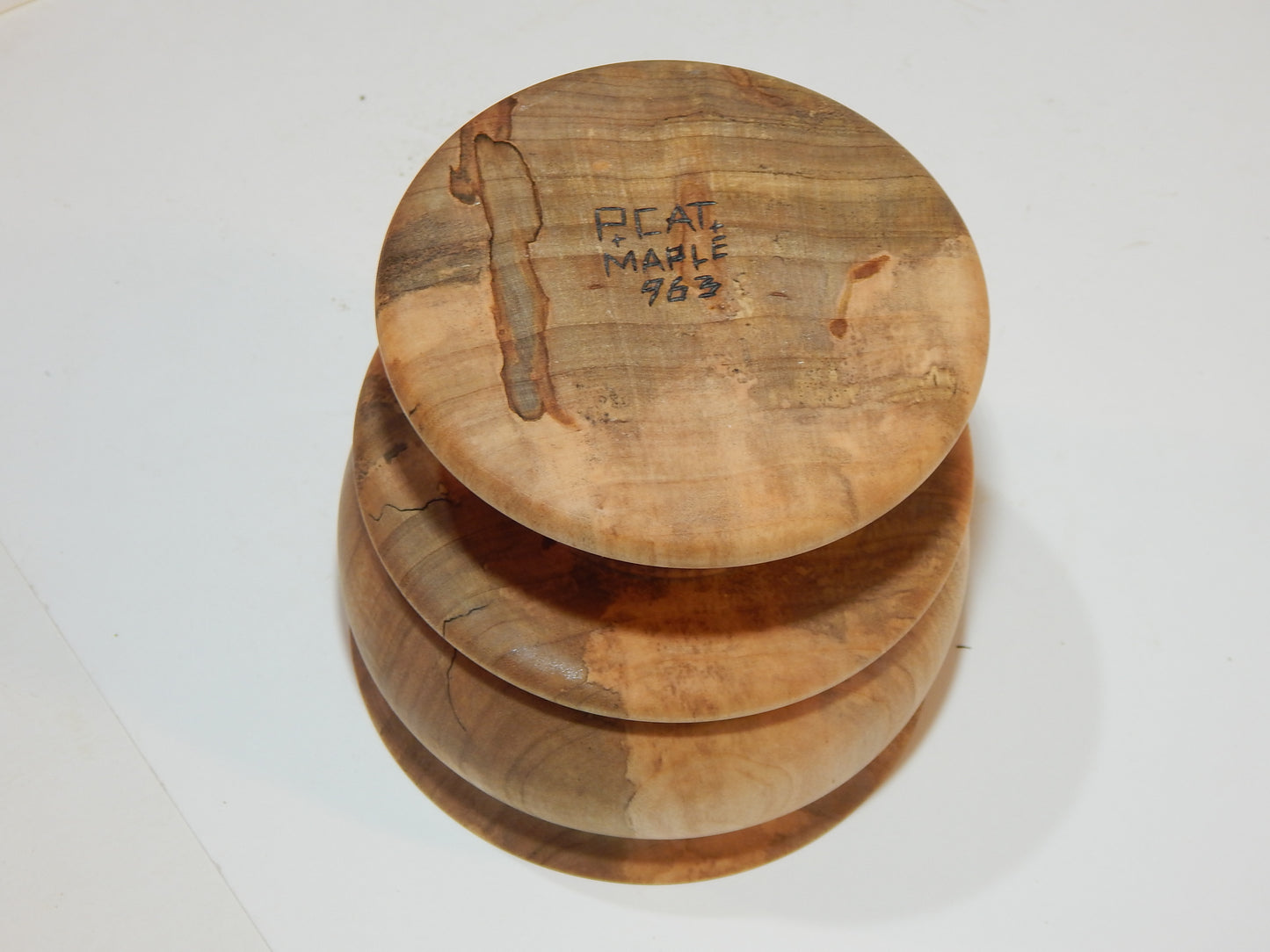 Maple Bowl, Handmade Lathe Turned Box, Artisan Crafted