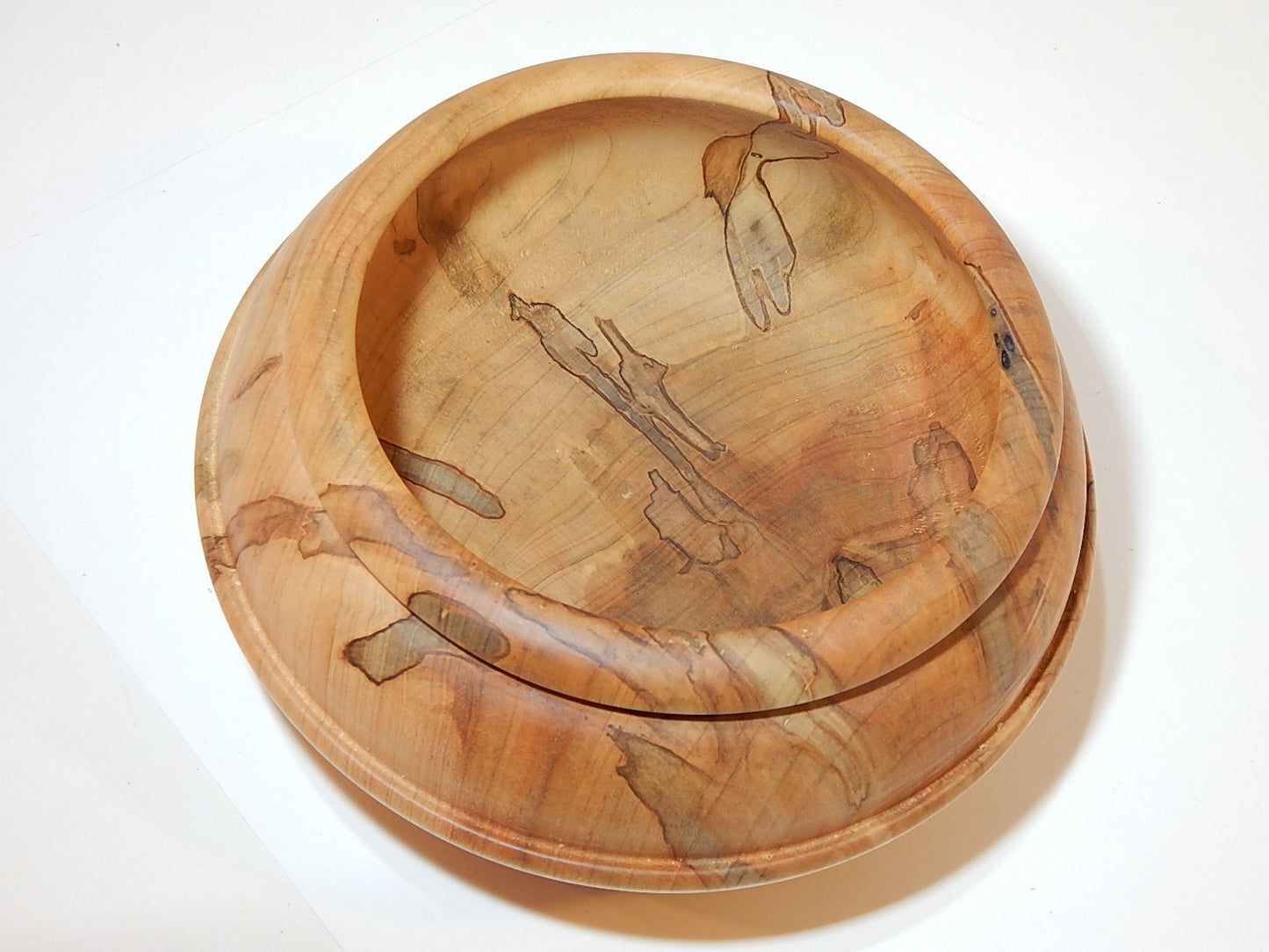 Maple Bowl, Handmade Lathe Turned Box, Artisan Crafted