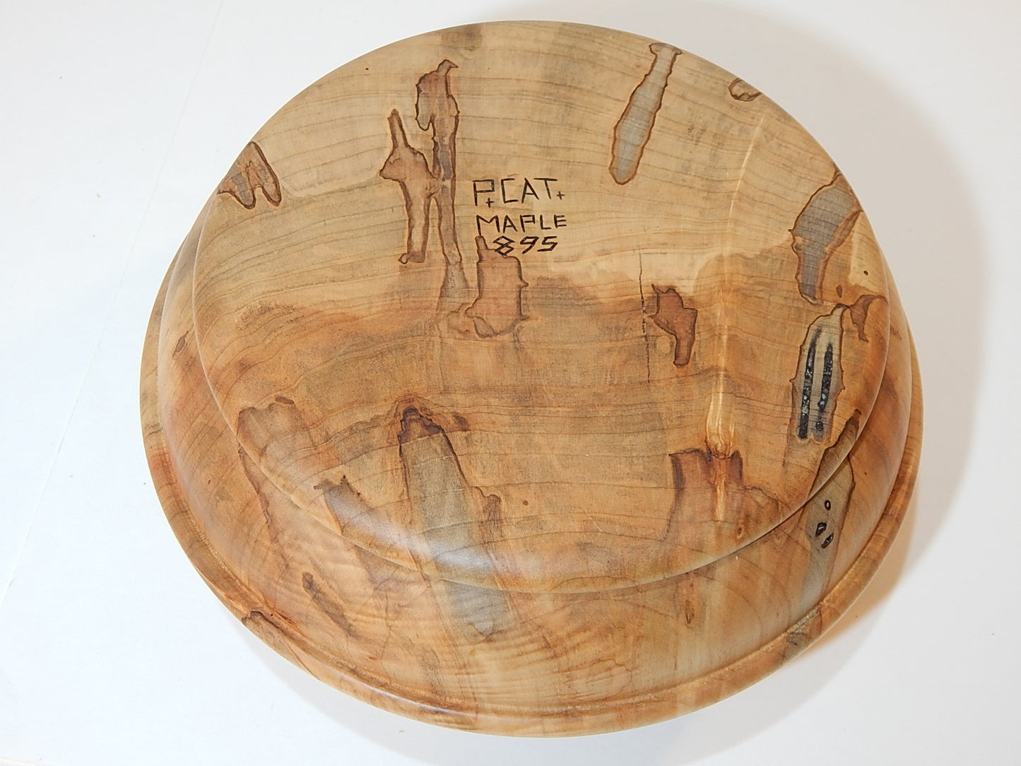 Maple Bowl, Handmade Lathe Turned Box, Artisan Crafted